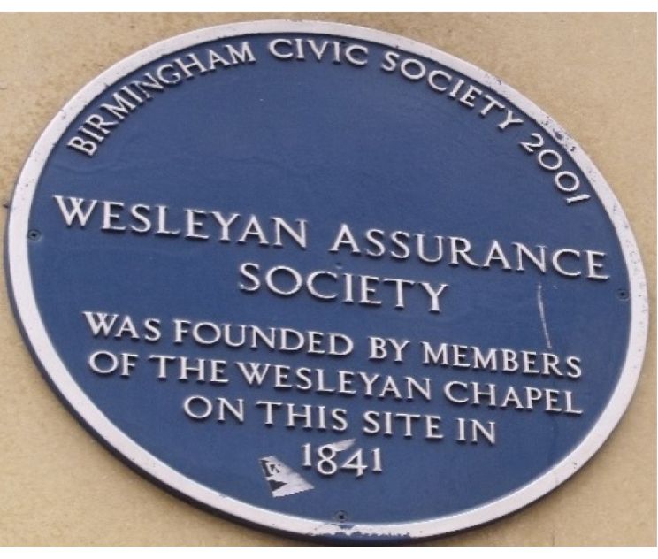 Wesleyan Assurance Society blue plaque Wesleyan Assurance Society blue plaque