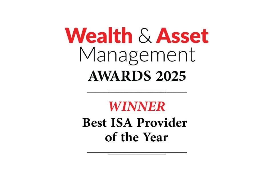 Wealth and Asset Management Awards 2025 Best ISA Provider of the Year logo Wealth and Asset Management Awards 2025 Best ISA Provider of the Year logo