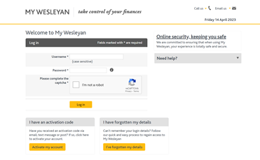 Old My Wesleyan screenshot