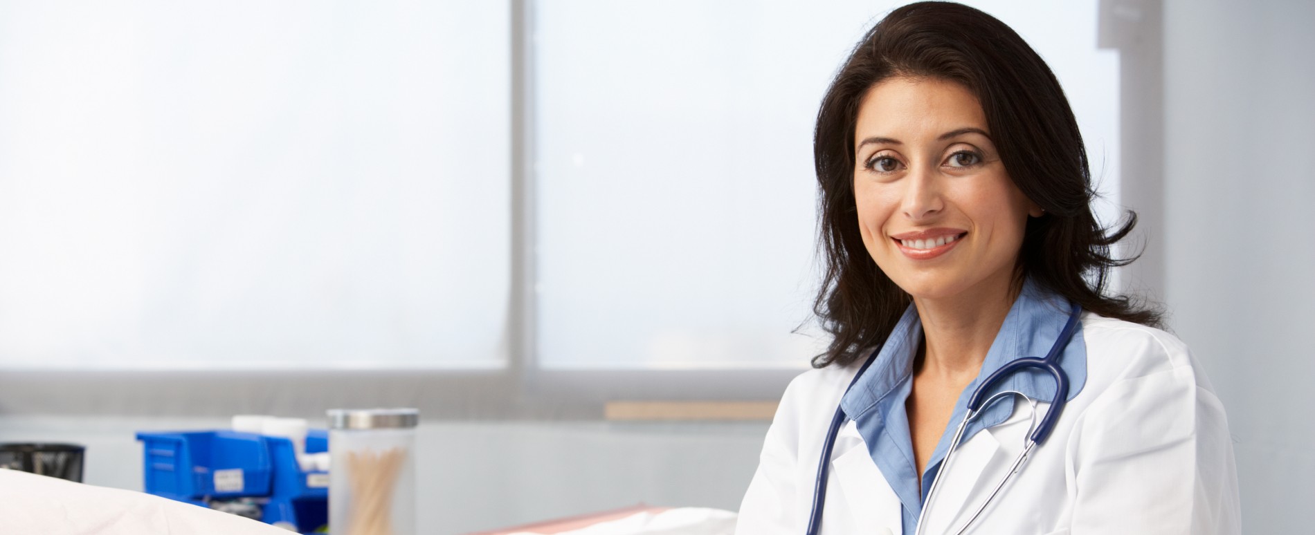 Female doctor smiling